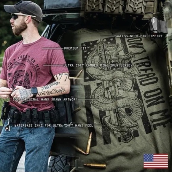 Howitzer Style Men's T-shirt Heart Of Warrior Military Grunt - Picture 7 of 8